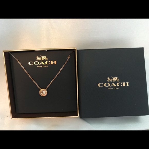 Coach Jewelry - New in Box! Gorgeous COACH rose gold necklace